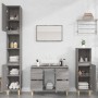 Set de muebles de baño 3 pzas madera contrachapada gris sonoma de vidaXL, Muebles de baño - Ref: Foro24-3185603, Precio: 226,...