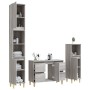 Sonoma gray plywood 3-piece bathroom furniture set by vidaXL, Bathroom furniture - Ref: Foro24-3185603, Price: 232,99 €, Disc...