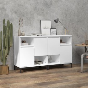 Aparadores 2 uds madera contrachapada blanco 60x35x70 cm de vidaXL, Aparadores - Ref: Foro24-3185727, Precio: 114,54 €, Descu...