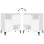 Sideboards 2 pcs white plywood 60x35x70 cm by vidaXL, Sideboards - Ref: Foro24-3185727, Price: 115,26 €, Discount: %