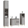 Sonoma gray plywood 3-piece bathroom furniture set by vidaXL, Bathroom furniture - Ref: Foro24-3185541, Price: 199,71 €, Disc...