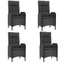 5-piece garden furniture set with black synthetic rattan cushions by vidaXL, Garden sets - Ref: Foro24-3185168, Price: 689,00...