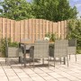 Garten-Essgruppe 7-teilig und graue synthetische Rattankissen von vidaXL, Gartensets - Ref: Foro24-3185020, Preis: 440,21 €, ...