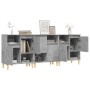 Sideboards 3 pcs concrete gray plywood 60x35x70 cm by vidaXL, Sideboards - Ref: Foro24-3185739, Price: 209,18 €, Discount: %