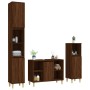 Set de muebles baño 3 pzas madera contrachapada roble marrón de vidaXL, Muebles de baño - Ref: Foro24-3185620, Precio: 198,57...