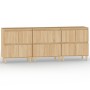 Aparadores 3 uds madera contrachapada roble Sonoma 60x35x70 cm de vidaXL, Aparadores - Ref: Foro24-3185770, Precio: 209,99 €,...