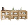 Aparadores 3 uds madera contrachapada roble Sonoma 60x35x70 cm de vidaXL, Aparadores - Ref: Foro24-3185770, Precio: 209,99 €,...