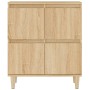 Aparadores 3 uds madera contrachapada roble Sonoma 60x35x70 cm de vidaXL, Aparadores - Ref: Foro24-3185770, Precio: 209,99 €,...