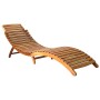 Brown Acacia Solid Wood Lounger by vidaXL, Loungers - Ref: Foro24-46650, Price: 142,09 €, Discount: %