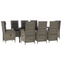 Set comedor jardín 9 pzas y cojines ratán sintético negro gris de vidaXL, Conjuntos de jardín - Ref: Foro24-3185204, Precio: ...