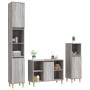 3-piece bathroom furniture set made of gray Sonoma plywood by vidaXL, Bathroom furniture - Ref: Foro24-3185619, Price: 196,70...