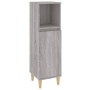 Set de muebles de baño 3 pzas madera contrachapada gris sonoma de vidaXL, Muebles de baño - Ref: Foro24-3185619, Precio: 189,...