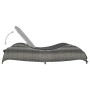 Lounger with anthracite gray synthetic rattan cushion by vidaXL, Outdoor beds - Ref: Foro24-49494, Price: 270,48 €, Discount: %