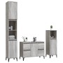 Sonoma gray plywood 3-piece bathroom furniture set by vidaXL, Bathroom furniture - Ref: Foro24-3185611, Price: 228,77 €, Disc...