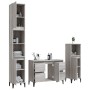 Sonoma gray plywood 3-piece bathroom furniture set by vidaXL, Bathroom furniture - Ref: Foro24-3185611, Price: 228,77 €, Disc...