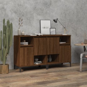 Display cabinets 2 units plywood oak brown 60x35x70 cm by vidaXL, Sideboards - Ref: Foro24-3185734, Price: 141,96 €, Discount: %