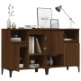 Display cabinets 2 units plywood oak brown 60x35x70 cm by vidaXL, Sideboards - Ref: Foro24-3185734, Price: 142,14 €, Discount: %