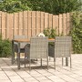 5-piece garden dining set with gray synthetic rattan cushions by vidaXL, Garden sets - Ref: Foro24-3185019, Price: 357,22 €, ...