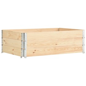 Caja de palés 3 unidades madera maciza de pino 50x150 cm de vidaXL, Plataformas de carga y palés - Ref: Foro24-310055, Precio...