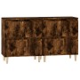 Sideboards 2 units smoked oak plywood 60x35x70 cm by vidaXL, Sideboards - Ref: Foro24-3185756, Price: 127,70 €, Discount: %