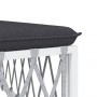 5-piece garden furniture set and white steel cushions by vidaXL, Garden sets - Ref: Foro24-3186872, Price: 398,43 €, Discount: %