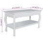 White 2-level MDF coffee table by vidaXL, Coffee table - Ref: Foro24-60629, Price: 131,41 €, Discount: %