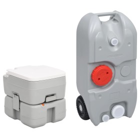 Portable toilet and water tank set for camping by vidaXL, Camping and hiking - Ref: Foro24-3186653, Price: 234,43 €, Discount: %