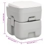 Toilet set with sink and portable water tank for camping by vidaXL, Camping and hiking - Ref: Foro24-3186674, Price: 410,36 €...