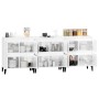 Sideboards 3 units glossy white plywood 60x35x70 cm by vidaXL, Sideboards - Ref: Foro24-3185777, Price: 194,99 €, Discount: %