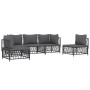 Garden furniture set 5 pieces and anthracite gray steel cushions by vidaXL, Garden sets - Ref: Foro24-3186839, Price: 413,23 ...