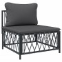 7-piece garden furniture set with anthracite steel cushions by vidaXL, Garden sets - Ref: Foro24-3186879, Price: 560,99 €, Di...