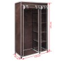 brown fabric wardrobe by vidaXL, Wardrobes - Ref: Foro24-60721, Price: 48,34 €, Discount: %