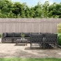 Garden furniture set 9 pieces and anthracite gray steel cushions by vidaXL, Garden sets - Ref: Foro24-3186933, Price: 729,57 ...