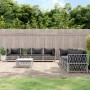 9-piece garden furniture set with cushions white steel by vidaXL, Garden sets - Ref: Foro24-3186830, Price: 678,28 €, Discoun...