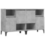 Aparadores 2 uds madera contrachapada gris hormigón 60x35x70 cm de vidaXL, Aparadores - Ref: Foro24-3185731, Precio: 132,77 €...