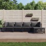 Garden furniture set 5 pieces and anthracite gray steel cushions by vidaXL, Garden sets - Ref: Foro24-3186857, Price: 380,21 ...