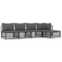 Garden furniture set 5 pieces and anthracite gray steel cushions by vidaXL, Garden sets - Ref: Foro24-3186857, Price: 380,21 ...