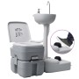 Juego inodoro con lavabo y depósito agua portátil para camping de vidaXL, Camping y senderismo - Ref: Foro24-3186662, Precio:...