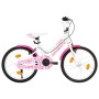 Bicicleta para niños 18 pulgadas rosa y blanco de vidaXL, Bicicletas - Ref: Foro24-92185, Precio: 296,67 €, Descuento: %