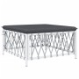 6-piece garden furniture set and white steel cushions by vidaXL, Garden sets - Ref: Foro24-3186858, Price: 406,15 €, Discount: %