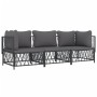 Garden furniture set 3 pieces and anthracite gray steel cushions by vidaXL, Garden sets - Ref: Foro24-3186817, Price: 254,04 ...