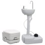 Juego de inodoro con lavabo portátil para camping de vidaXL, Camping y senderismo - Ref: Foro24-3186667, Precio: 195,21 €, De...