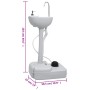 Juego de inodoro con lavabo portátil para camping de vidaXL, Camping y senderismo - Ref: Foro24-3186667, Precio: 195,21 €, De...