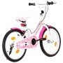 Bicicleta para niños 18 pulgadas rosa y blanco de vidaXL, Bicicletas - Ref: Foro24-92185, Precio: 296,99 €, Descuento: %