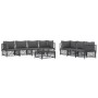 Garden furniture set 8 pieces and anthracite gray steel cushions by vidaXL, Garden sets - Ref: Foro24-3186829, Price: 643,88 ...