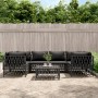 Garden furniture set 7 pieces and anthracite gray steel cushions by vidaXL, Garden sets - Ref: Foro24-3186921, Price: 569,05 ...