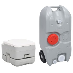 Tragbare Campingtoilette und Wassertank-Set von vidaXL, Camping und Wandern - Ref: Foro24-3186654, Preis: 225,77 €, Rabatt: %