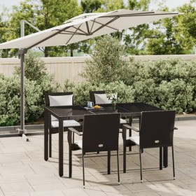 5-piece garden furniture set with black synthetic rattan cushions by vidaXL, Garden sets - Ref: Foro24-3184977, Price: 404,99...