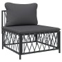 8-piece garden furniture set with anthracite steel cushions by vidaXL, Garden sets - Ref: Foro24-3186899, Price: 619,85 €, Di...