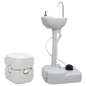 Portable toilet with sink for camping by vidaXL, Camping and hiking - Ref: Foro24-3186664, Price: 245,99 €, Discount: %